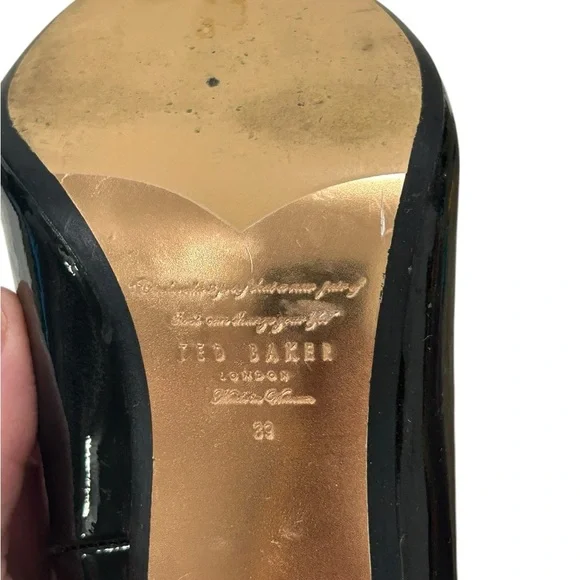 Ted Baker London Black Patent Heels - Picture 8 of 13